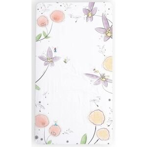 JumpOff Jo Fitted Crib Sheet Fairy Design Super Soft Breathable 100% Cotton A2